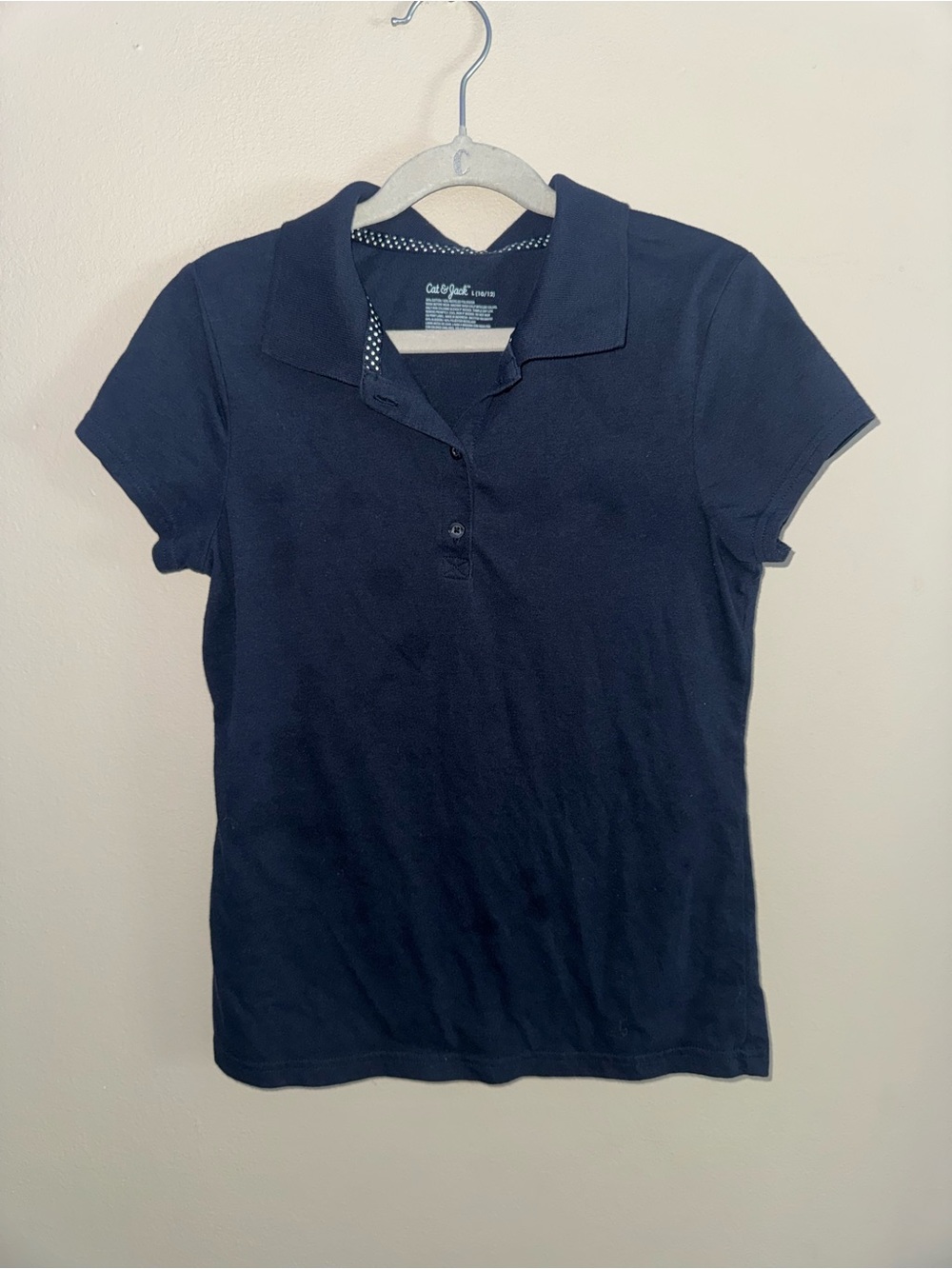 Cat & Jack Navy Short-Sleeve Polo Shirt